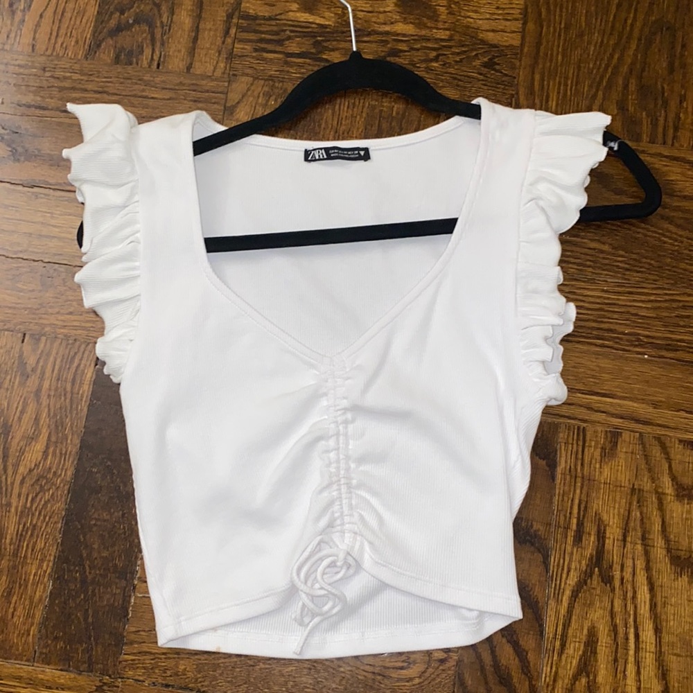 Zara white casual shirt